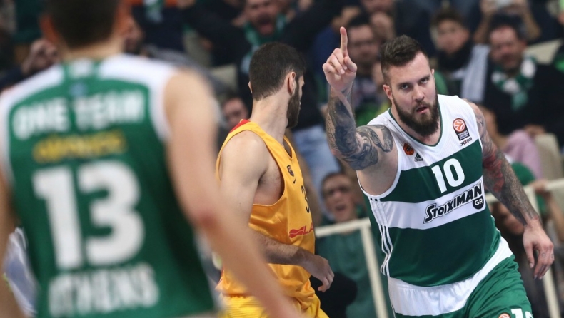 Παναθηναϊκός - Μπαρτσελόνα 93-86 (vid)