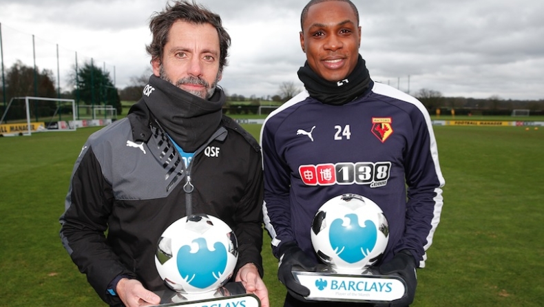 Στη Γουότφορντ τα βραβεία του μήνα!