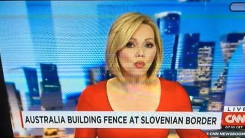 To CNN ξαναχτύπησε και... ανακάλυψε σύνορα Αυστραλίας - Σλοβενίας (pic)