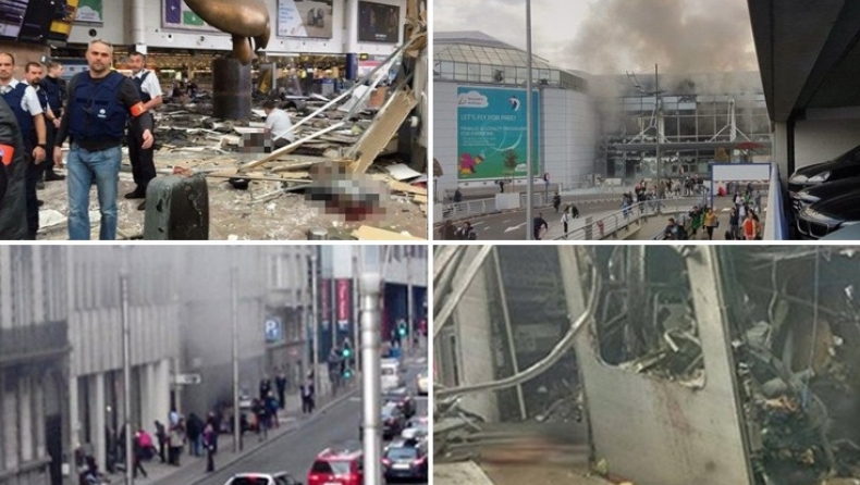 Φωτογραφίες από το μακελειό στις Βρυξέλλες (pics)