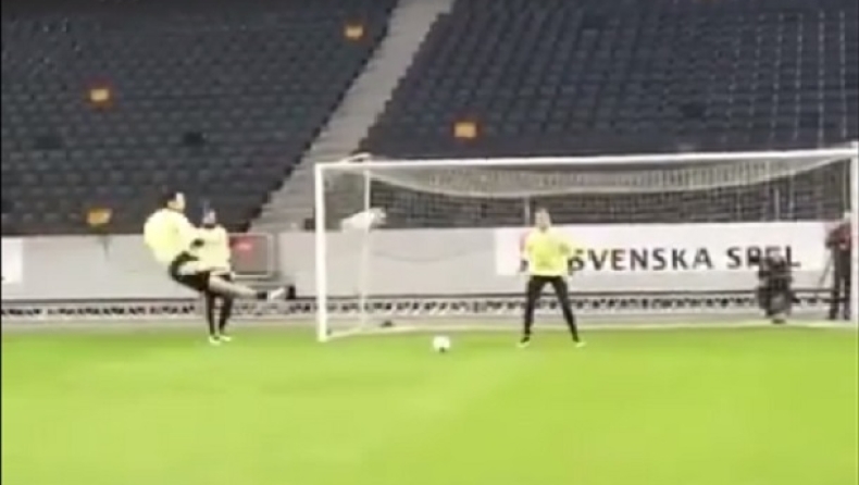 Και λόμπα και «ψαλίδι» ο Ζλάταν! (vid)