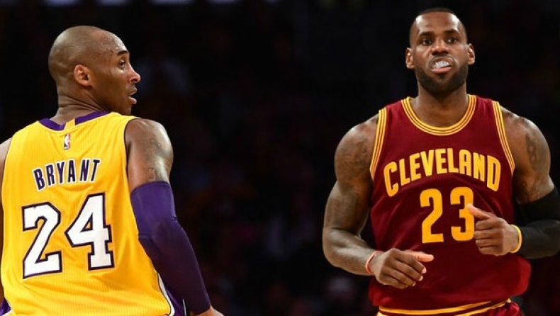 Ο ΛεΜπρον άφησε πίσω του τον Κόμπι (pic)