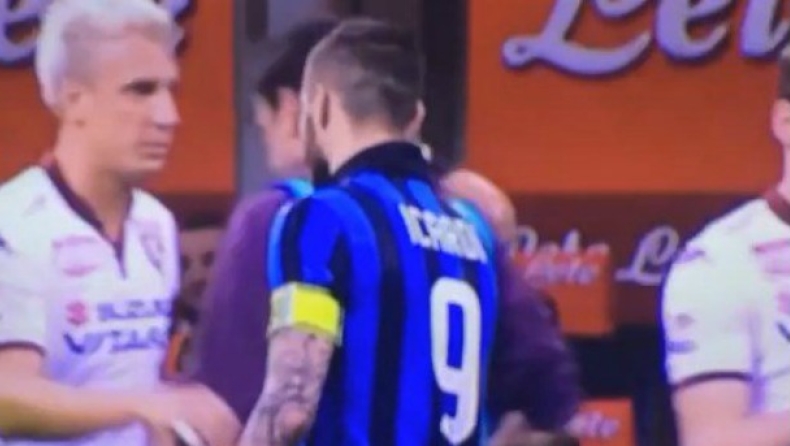 Στα… γεννητικά του όργανα ο Ικάρντι (vid)