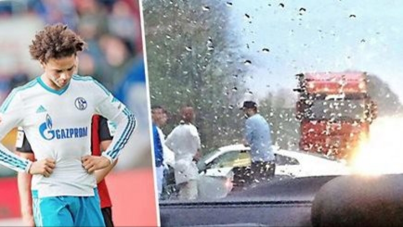 Γλίτωσε ο Σανέ, όχι και το αυτοκίνητο