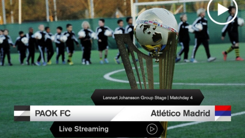 Live: ΠΑΟΚ – Ατλέτικο Μαδρίτης (vid)