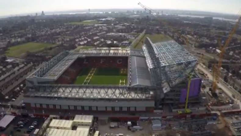 Τελειώνει η επέκταση στο Anfield (pics)