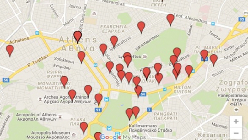 Ο χάρτης που δείχνει ότι το μισό Κολωνάκι είναι στα Panama Papers (pics)