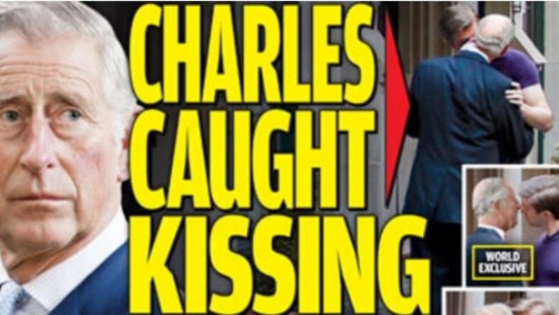 Σάλος στην Βρετανία: Ο Κάρολος φιλιέται με άλλον άνδρα στο στόμα (pics)