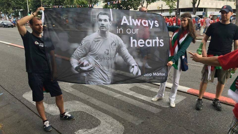 Ούγγροι οπαδοί τίμησαν τη μνήμη του Μάρτον Φούλοπ στο Euro