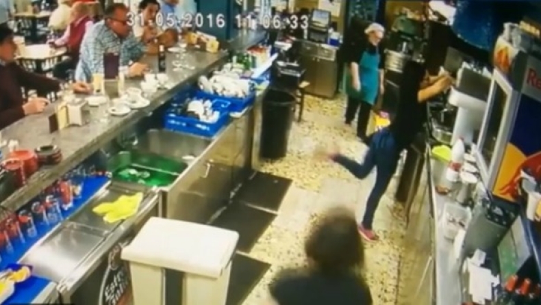 Το τακουνάκι της σερβιτόρας (vid)