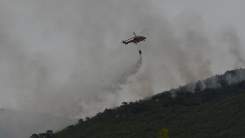 Συνεχίζει να καίει η φωτιά στα Μέγαρα! (pics)