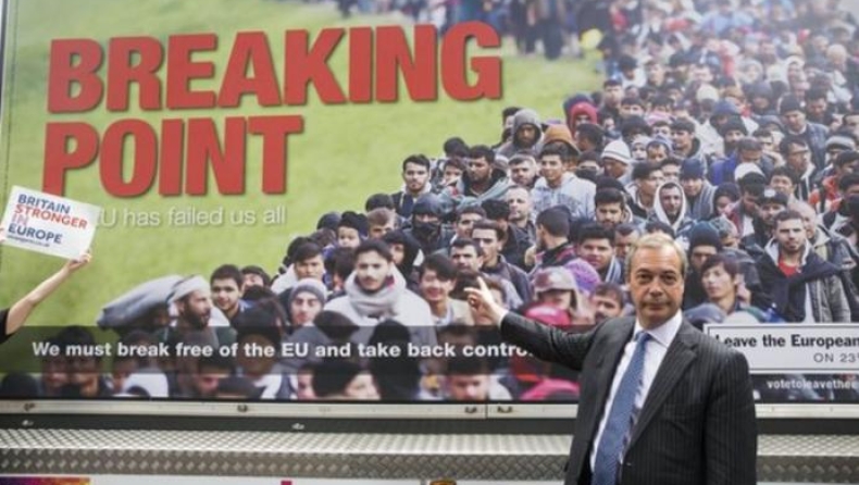 Οργή με την αφίσα Φάρατζ στη Βρετανία (pics)