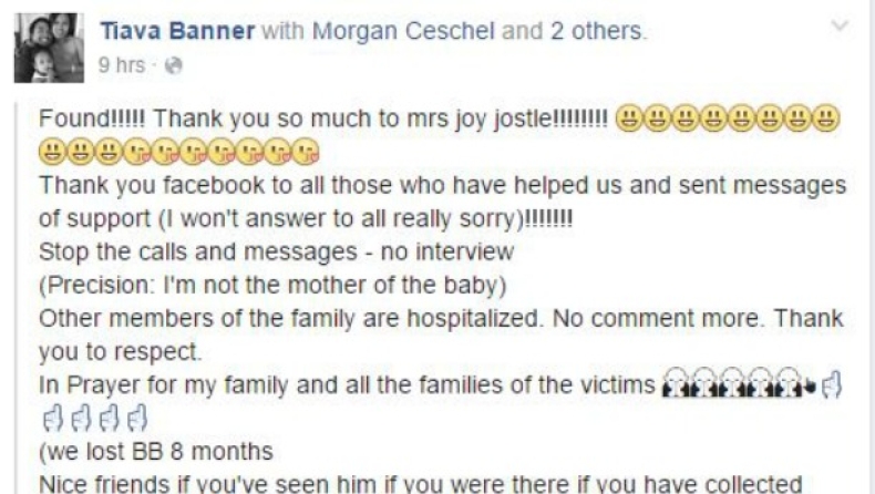 Μητέρα έχασε το 8μηνών βρέφος στην κόλαση της Νίκαιας και το βρήκε μέσω facebook