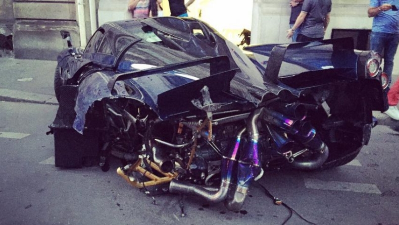 Διαλύθηκε η μόνη Pagani Huayra Pearl! (video, pics)