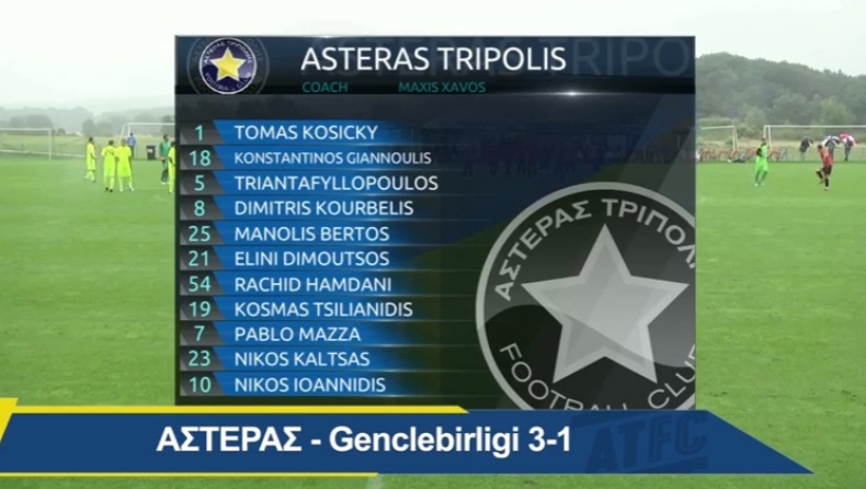 Highlights: Αστέρας Τρίπολης-Γκεντσλερμπιρλιγκί 3-1
