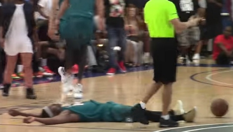 Αγκωνιά, σπρώξιμο, flop και... μανούρα (vid)