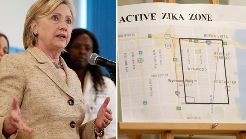 Xρήματα για την έρευνα κατά του Ζίκα θέλει η Κλίντον