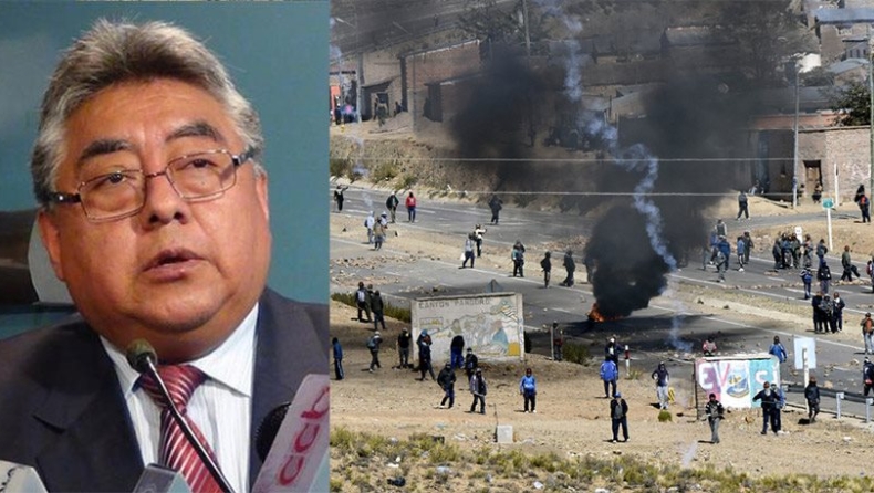 Απεργοί ξυλοκόπησαν μέχρι θανάτου υπουργό στην Βολιβία (pics)