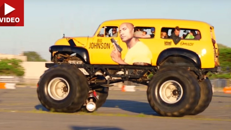 Οι «The Rock», Κέβιν Χαρτ λιώνουν πράγματα με Monster Truck (vid)