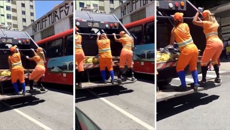Μαζεύουν σκουπίδια, προσφέρουν θέαμα (video)