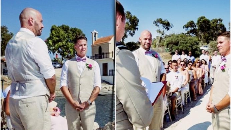 Ο πρώτος gay γάμος σε στρατιωτική βάση στην Κύπρο (pic)