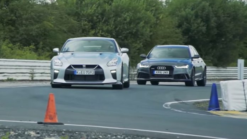 Nissan GT-R vs Audi RS 6 (vid)