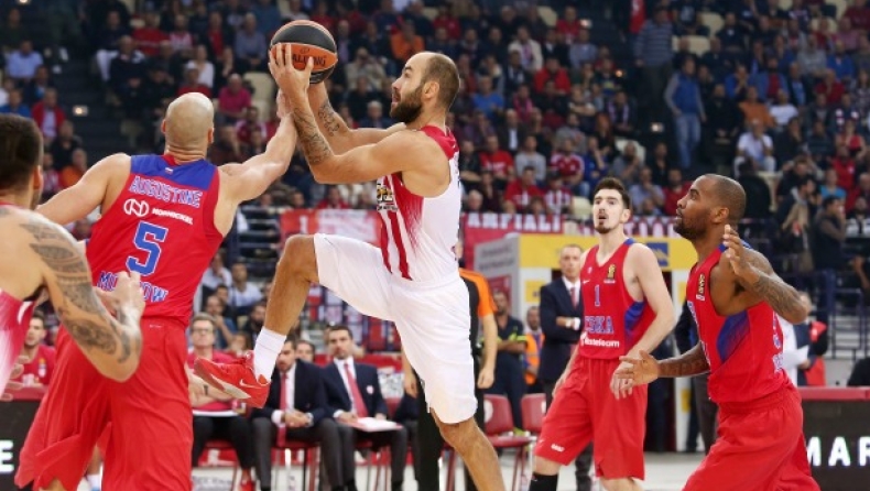 Ολυμπιακός - ΤΣΣΚΑ Μόσχας 75-81 (vid, pics)