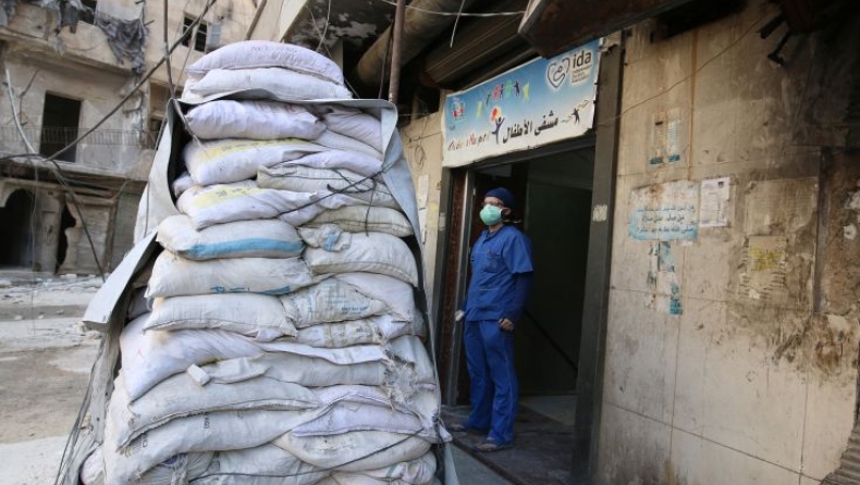 Βαρέλια με αέριο χλωρίου φαίνεται πως έπεσαν στο Χαλέπι