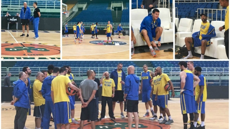 Τα τελευταία σουτ της Μακάμπι πριν από το ματς! (vids)