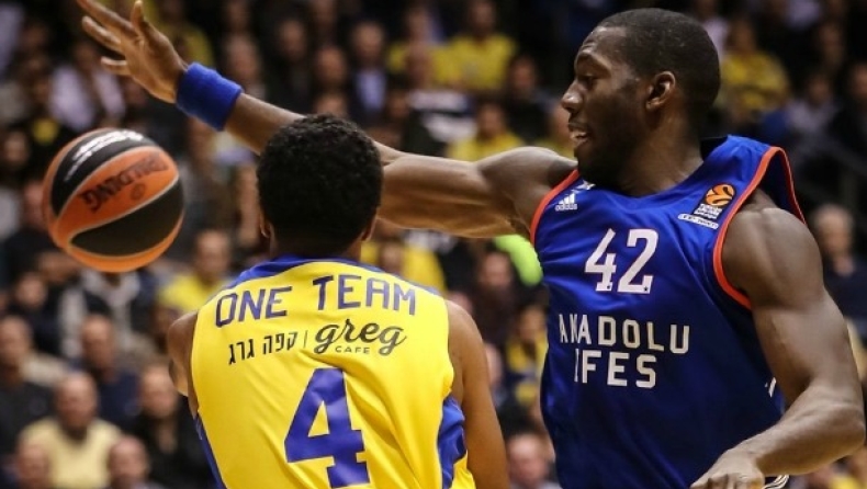 Μακάμπι Τελ Αβίβ - Αναντολού Εφές 77-86 (vid)
