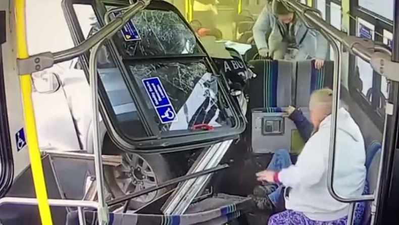 Γλίτωσε σαν από θαύμα (video)