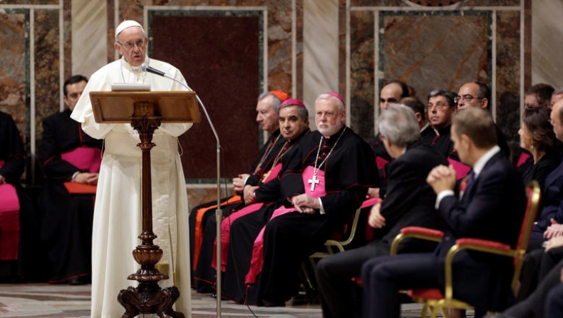 Η όμορφη ομιλία του Πάπα στους ηγέτες των 27 της Ευρώπης