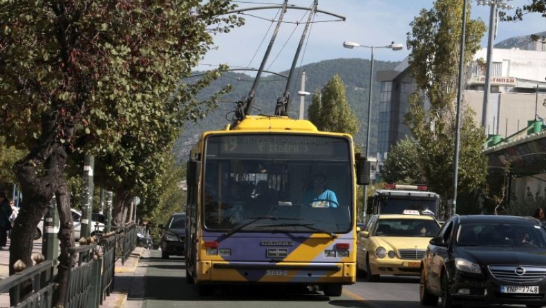 Χωρίς τρόλεϊ η Αθήνα για πέντε ώρες την Τετάρτη
