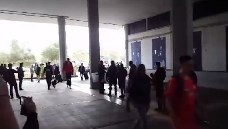 Η άφιξη του Ολυμπιακού (gTV)