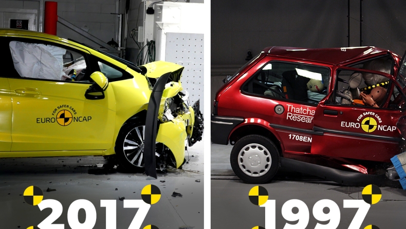 Συγκλονιστικό crash test παλιού vs νέου αυτοκινήτου (vid & pics)