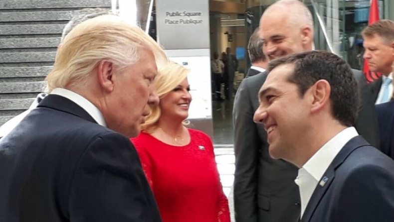To πρώτο τετ α τετ Τσίπρα - Τραμπ (pics)