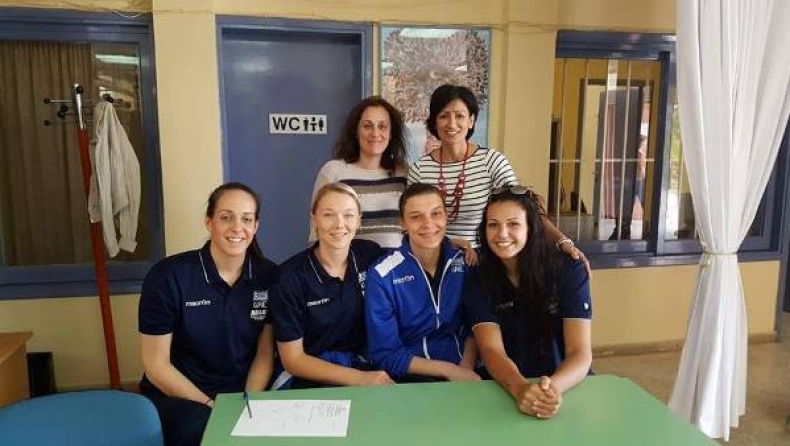 Εθνική Γυναικών: Επίσκεψη στο Γυμνάσιο Σκάλας