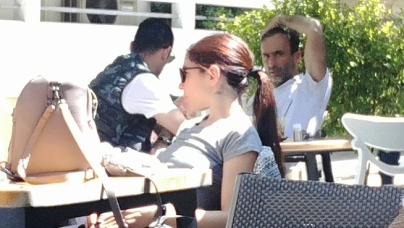 Ο Πουρλιοτόπουλος με παίκτες του Πλατανιά στα Χανιά (pics)