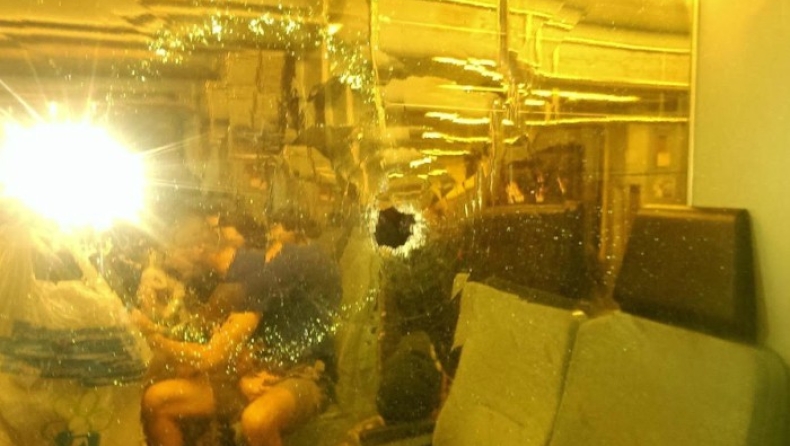 Mενίδι: Καταστροφές σε τζάμια σε τρένο προαστιακού (pics)