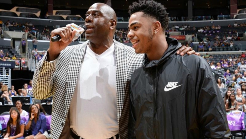 Όταν ο «Μάτζικ» Τζόνσον... αποθέωνε τον Ντ' Άντζελο Ράσελ (pics)