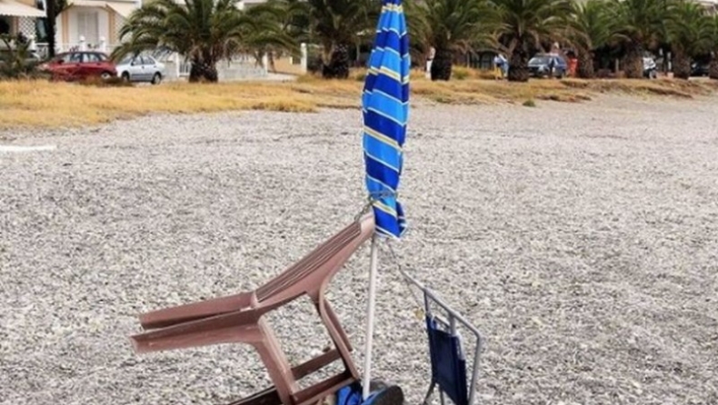 Eξοργιστική πατέντα για καβάτζα σε ελληνική παραλία (pics)