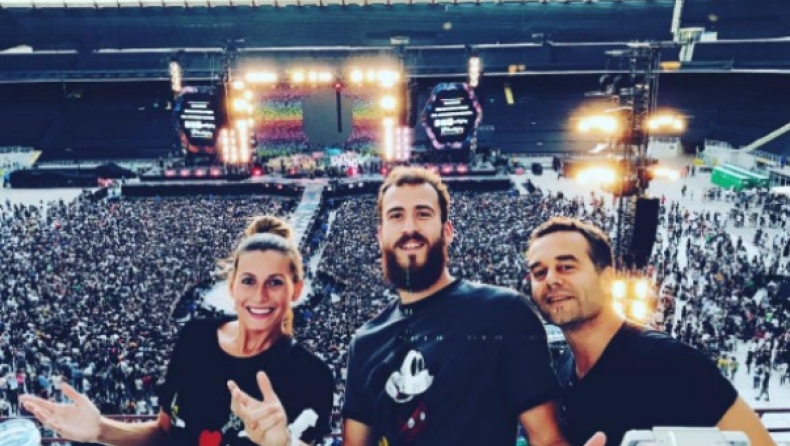 Στη συναυλία των Coldplay ο Σέρχιο Ροντρίγκεθ (pic)