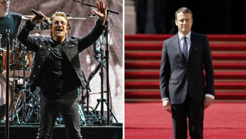 Tετ α τετ Μακρόν - Μπόνο στο Ελιζέ