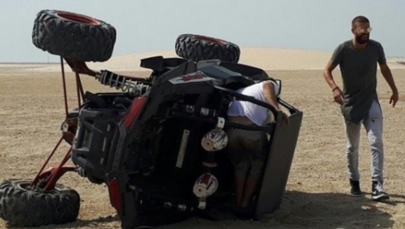 Ατύχημα στην έρημο για Πικέ! (pics & vid)
