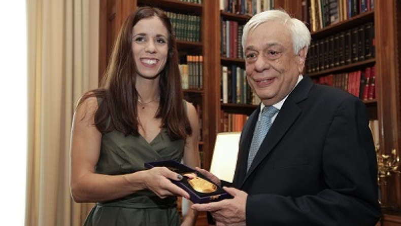Ο Πρόεδρος της Δημοκρατίας υποδέχθηκε την Κατερίνα Στεφανίδη