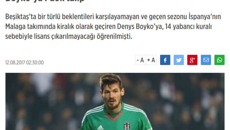 Oι Τούρκοι γράφουν για Μπόικο και ΠΑΟΚ