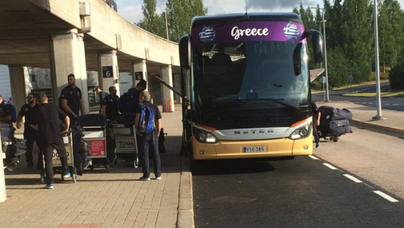 Έφτασε στο Ελσίνκι η Εθνική (pics)