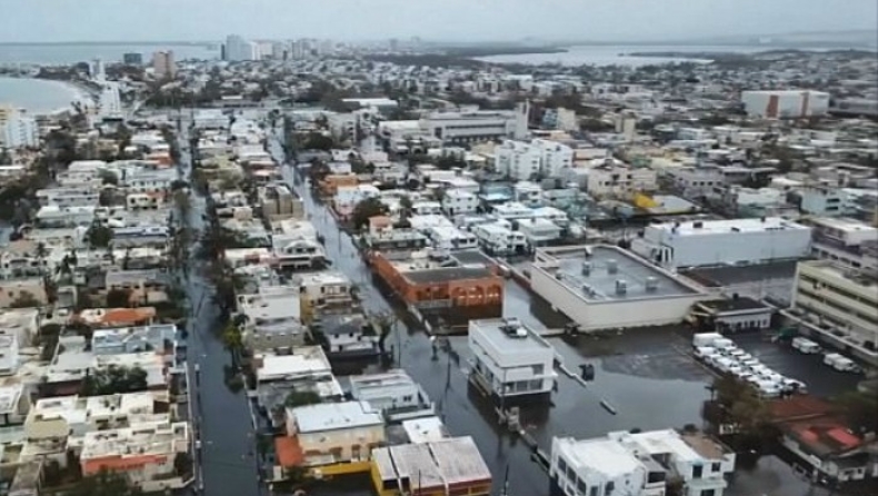 H καταστροφή στο Πουέρτο Ρίκο από ψηλά (vid)