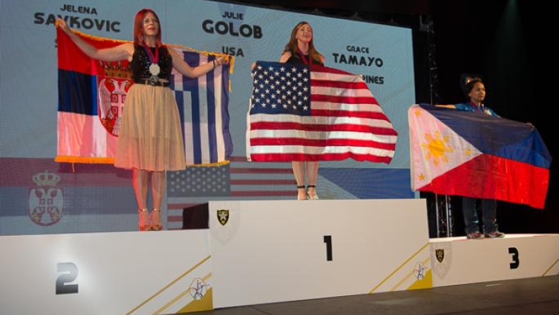 Στο βάθρο η Σέρβα Σάπκοβιτς του ΟΠΣ Καρδίτσας