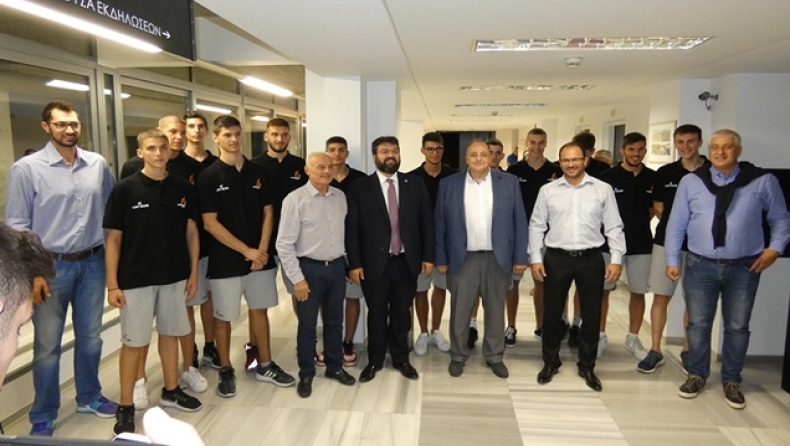 Επίσκεψη Βασιλειάδη στο πρότυπο πρόγραμμα αθλητικών υποτροφιών του Προμηθέα